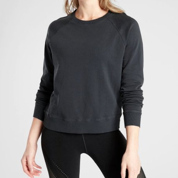 Athleta Tops - Athleta Washed Black Sundown Sweatshirt